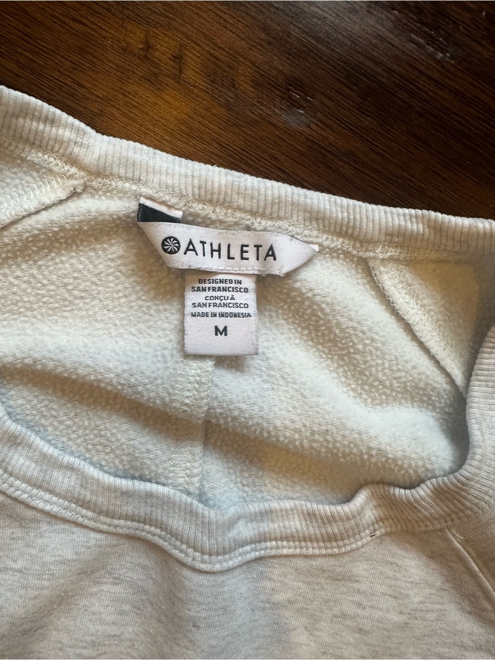 Athleta Luxe Crewneck Sweatshirt - Light Heather Gray - Picture 2 of 3